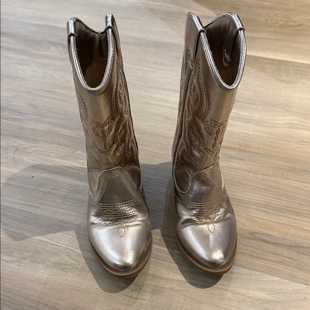 Girls  Metallic Western Boots size 11